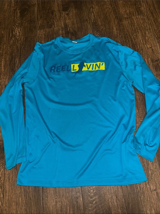 Sport-Tek Other - Sport-Tek Men’s Long Sleeve Rash Guard - Bright Teal with Yellow & teal Logo